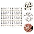 thumbnail image 3 of Miangastore Rivets Décoratifs pour Vêtements Blancs 150 Ensembles 0.4x0.4x0.4in, 3 of 8