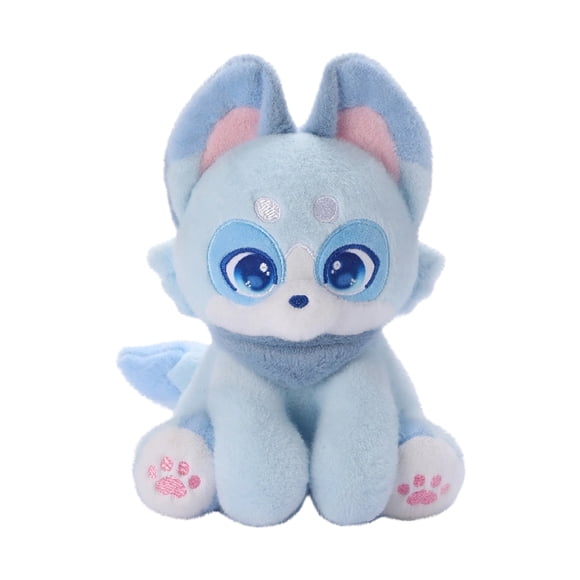 NAOJIE Cartoon Fox Stuffed Animal, Cadeaux d'Anniversaire et de Noël - Aisance Ludique - Compagnons Intemporels - Jouet en Peluche Fox 14 Pouces (Bleu)