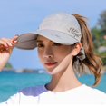 thumbnail image 3 of Women‘s Sun Visor Wide Elastic Golf Sun Hat Breathable Sweat Absorbent Cap, 3 of 5