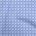 thumbnail image 1 of oneOone Velvet Blue Fabric Check Sewing Craft Projects Fabric Prints By Yard 58 Inch Wide, 1 of 4