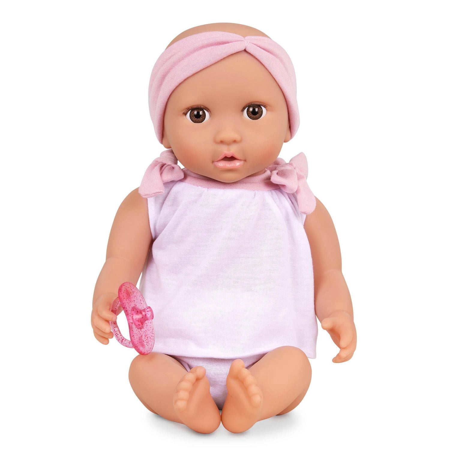 LullaBaby Doll with 2pc Outfit & Pink Headband