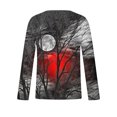 thumbnail image 5 of HKEJIAOI T-Shirts pour Hommes T-Shirts Graphiques Vintage Manches Longues Col Rond T-Shirts Graphiques Rouges,P, 5 of 5