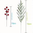 thumbnail image 4 of Cagogo à Moins de 5 $ 2 Pcs Baies Artificielles, Tiges de Baies Rouges Artificielles, Décoration de Guirlande de Noël, Fournitures de Fabrication de Couronnes Bricolage, Arrangement Floral Festif pour les Fêtes, 4 of 9