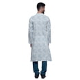 thumbnail image 3 of Atasi Kurta-Pyjama Long en Coton Imprimé pour Hommes, Kurta-Pyjama Décontracté de Designer, Vêtements, 3 of 5