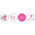 thumbnail image 2 of Darling Souvenir 190 Pcs DIY Candy Chocolate Labels Its A Girl Theme Stickers-Pink, 2 of 2