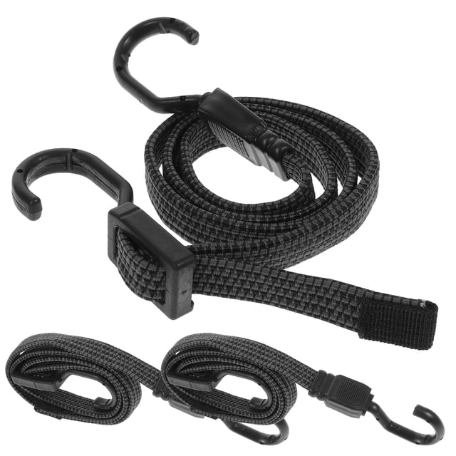 3 Pcs Cordons Élastiques Ajustables Cordons Élastiques Longs Sangles de Liaison Robustes pour l'Extérieur avec Crochets