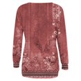 thumbnail image 5 of EQWLJWE Chandails en Molleton pour Femmes en Polaire, Col Rond, Haut Graphique à Fleurs, Manches Longues, Chandail-Over Mignon, Léger, Ample, Costumes d'Halloween en Liquidation, 5 of 5