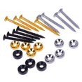 thumbnail image 4 of Graflsoa 4-Piece Gold Electric Guitar Bass Neck Ferrule Bushings with Screws for Secure Body-Neck Connection, 4 of 6