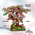 thumbnail image 3 of Sakura Tree Building Blocks with LED Light(2008pieces)Bonsai Tree Building Kit for Adults Tree House Building Set Toys Christmas Birthday for Girls, 3 of 10