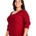 thumbnail image 4 of George Women's Plus Criss-Cross Back Sweater, 4 of 6