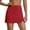 Red, variant on BLVB Womens Tennis Skirt High Waisted Mini Skirts Side Slit Athletic Golf Skorts for Workout with Built-In Shorts