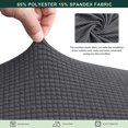 thumbnail image 3 of CHUN YI Housse de Coussin 1 Pce Spandex Extensible Texturé Boîte à Carreaux Housse de Siège, 3 of 6