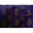 thumbnail image 4 of oneOone Cotton Silk Fabric Leaves & Floral Block Printed Craft Fabric BTY 42 Inch Wide, 4 of 4
