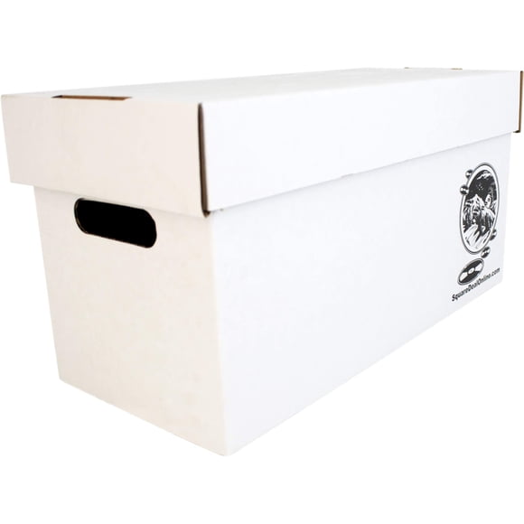 Durable Set of 5 - 7 inch Vinyl Record Storage Boxes - Sturdy Cardboard Construction with Removable Lid - Holds Up to 200 Records Each - Built Tough for Long-Term, S