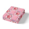 thumbnail image 4 of Erosebridal Housse de Couette Kawaii à Fleurs Simple, Housse de Couette Patchwork Florale Simple, Rose Vif, Réversible 2 Pcs (Sans Couette), 4 of 7