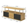 thumbnail image 5 of Pemberly Row 47" TV Stand with 3 Cabinets in Light Oak, 5 of 5