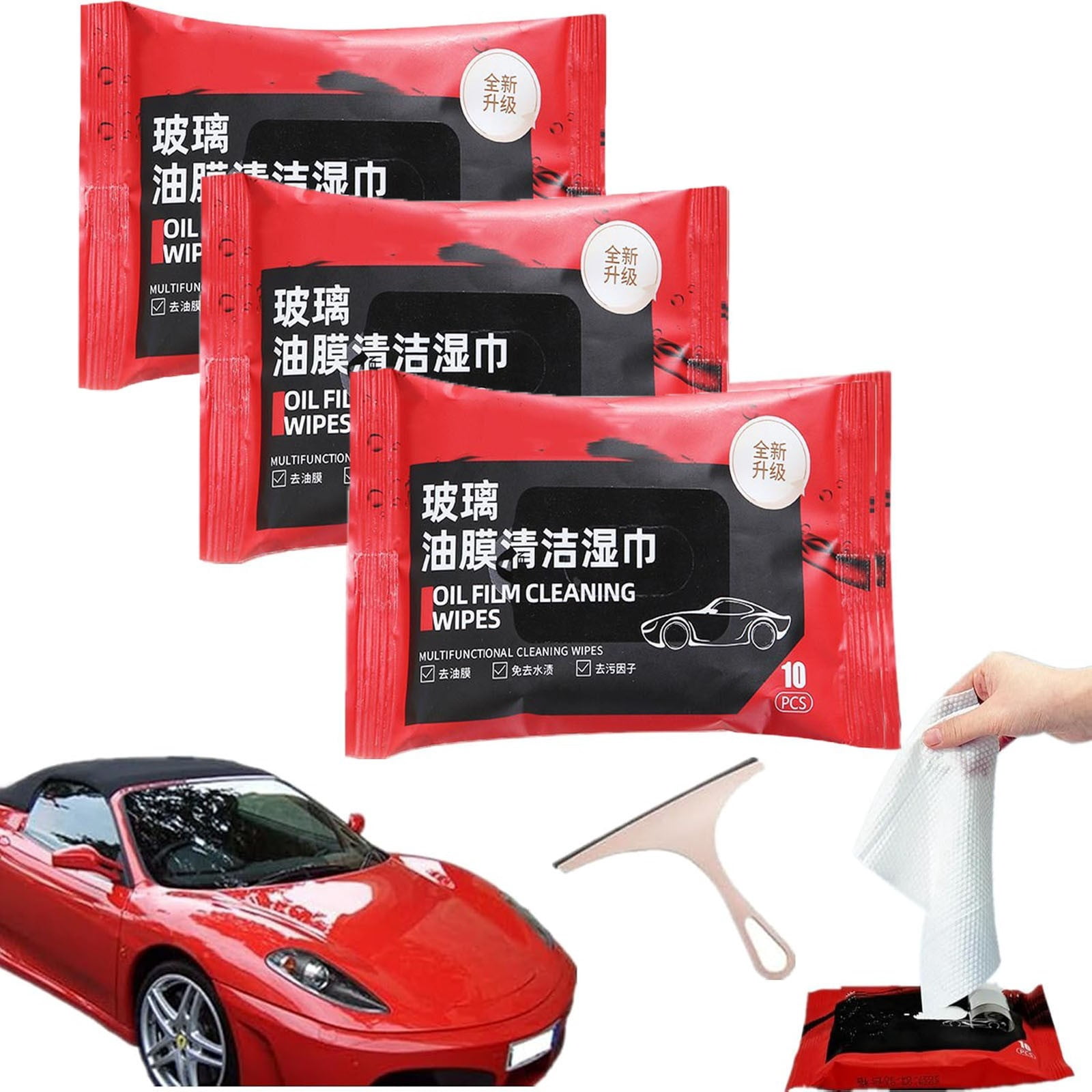 Meitianfacai Wipes For Quick Cleaning Of Oil Film Car Glass Oil Film Cleaning Wipes Auto Cleaning Wipes Automotive Oil Film Cleaning Wipes One Wipe
