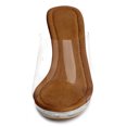 thumbnail image 2 of BLISSFUL STEP Women's Clear Platform Blocked Heel Slides Sandals, 2 of 7