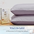 thumbnail image 3 of California Design Den 100% Cotton Pillowcases, Pillow Case Set of 2, Luxury 400 Thread Count Sateen Pillowcases, Match with Our 400 Thread Count Sheets, 3 of 8