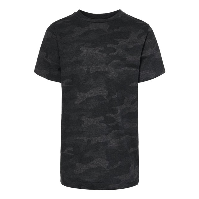 Youth Fine Jersey Tee, L, Storm Camo