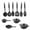 #-【Black】| Durable Iron Cookware, variant on Non-Stick Cookware Set - Pots and Pans with Glass Lids, Ergonomic Heatproof Handles, Even Heat Distribution, Easy to Clean, Pink, JKODE