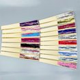 thumbnail image 4 of YAOMOBB Elegant Folding Fan Double Sided Flower Pattern Bamboo Catwalks Lightweight Hand Held Party Props, 4 of 6