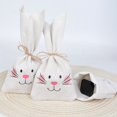 thumbnail image 4 of Cloth Easter Bag For Candy & Bunny Birthday Decorations Themed Bag For Easter Valentines Favors Some Bunny Is One, 4 of 8