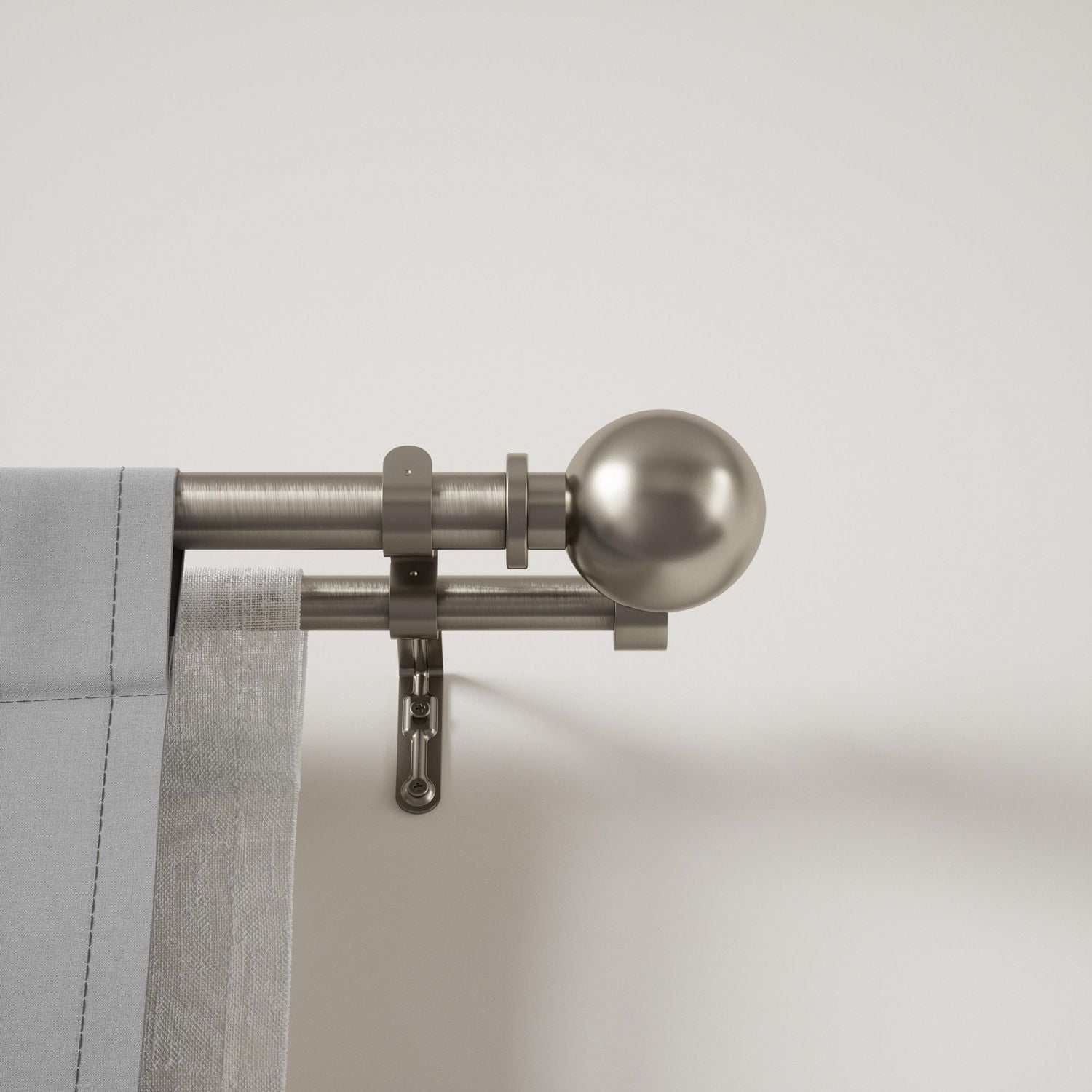 Umbra Bolas Double 1" & 3/4" 36-72" Curtain Rod