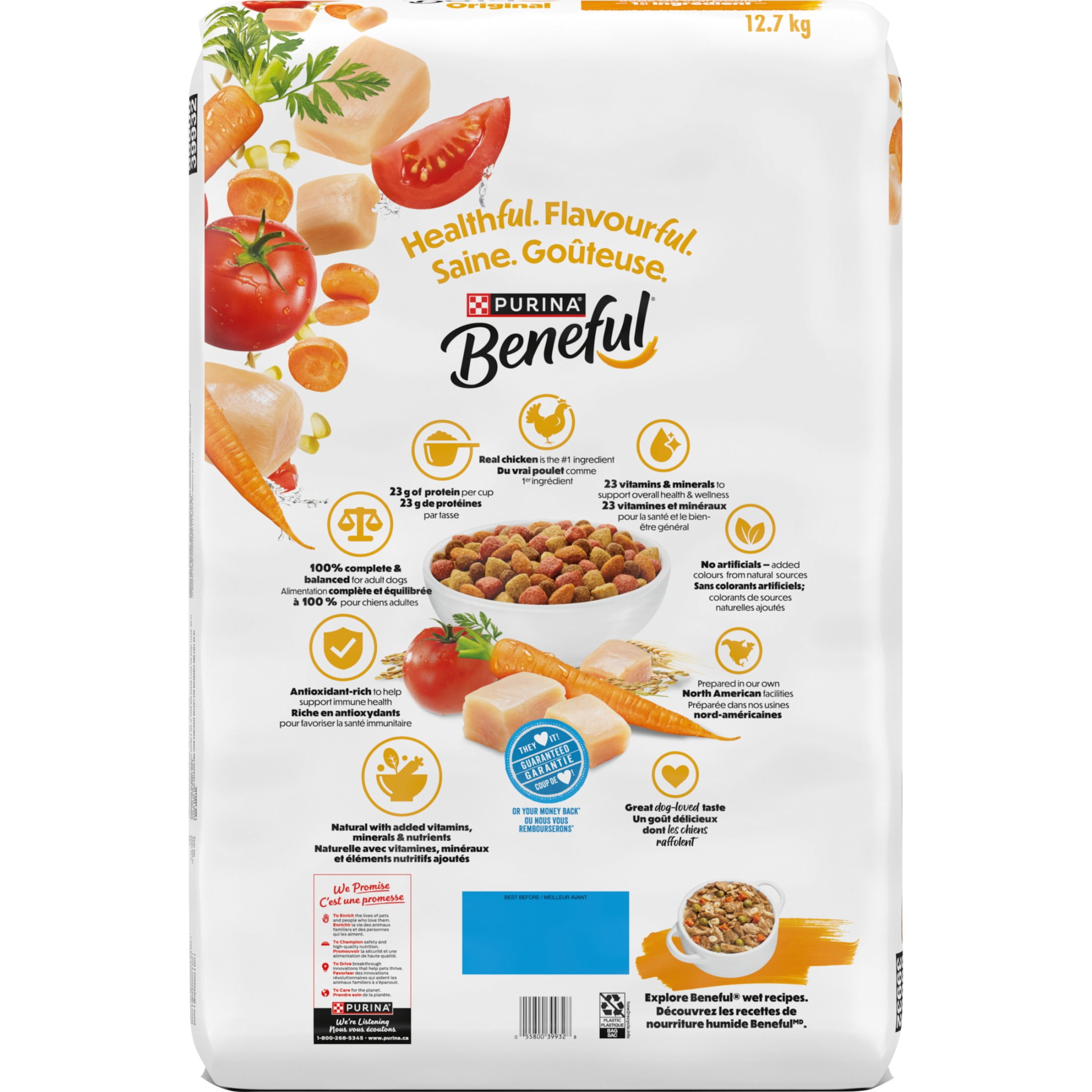 Beneful Originaux avec du Vrai Poulet, Nourriture Sèche pour Chiens 1.8kg