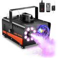 thumbnail image 1 of Machine à Fumée Machine à Brouillard avec Lumières Boule Disco avec 13 Lumières DEL Colorées Télécommande Sans Fil pour Fêtes Prise US, 1 of 7