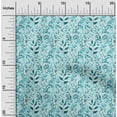 thumbnail image 2 of oneOone Cotton Cambric Turquoise Blue Fabric Florals Craft Projects Decor Fabric Printed By The Yard 56 Inch Wide, 2 of 4