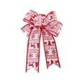 thumbnail image 1 of Heliisoer Christmas Linen Bow Christmas Wreath Decoration Decoration, 1 of 1