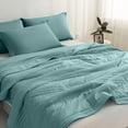 thumbnail image 4 of Chmadoxn Throw Blanket, Throw Blanket for Couch Solid Color Washable Conditioning Quilt Summer Cool Quilt Thin Quilt Fiber Quilt Polyester Fiber Quilt, 4 of 6