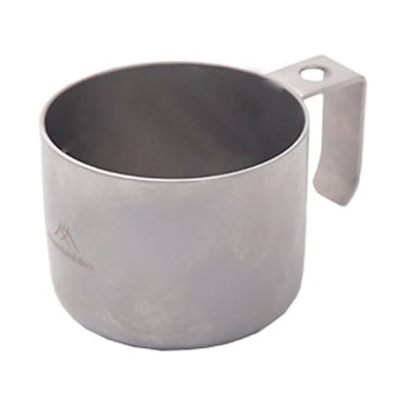 Tasse à Café de Camping Extérieure Portable pour Pique-Nique Cuiseur Tasse à Café en Acier Inoxydable Tasse de Randonnée Tasse à Thé Tasse