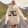 thumbnail image 2 of WEAIXIMIUNG Sweat à Capuche pour Femmes Mode Décontractée Lettres Imprimées devant et derrière Sweat à Capuche Décontracté Ample, 2 of 7