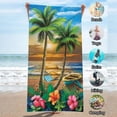 thumbnail image 4 of Dvkptbk Beach Towel Summer Beach Slippers Beach Towel Microfiber Double-sided Velvet Beach Towel Swimming Towel Versatile Beach Towel Beach Essentials on Clearance, 4 of 6