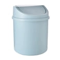 thumbnail image 4 of Compact Cylinder Flip Lid Mini Desktop Can Small Waste Container for Kitchen Desk Countertop, 4 of 6