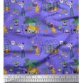 thumbnail image 1 of Soimoi Rayon Fabric Tropical Leaves,Leopard & Girl Scene Decor Fabric Printed Yard 42 Inch Wide, 1 of 3