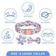 thumbnail image 4 of Dog Collars Dog Collar with Bow and Flower, Puppy Dog Collar Cute with Safety Metal Buckle Adjustable Floral Pattern Dog Collar for Puppy Small Medium Large Dogs, 4 of 7