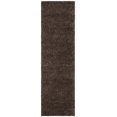 thumbnail image 1 of Safavieh August Shag Collection AUG900T Solid 1.2-inch Thick Runner, 2'3" x 6' , Brown, 1 of 1