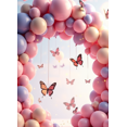 thumbnail image 3 of Pastel Colored Balloon Arch with Butterfly Decor Banner Party Decorations Backdrop for Baby Shower Birthday Celebrations Photography Props Event Decor Happy Occasions, 3 of 3
