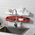 thumbnail image 3 of Faucet Rack Plastic Sink Caddy Organizer Faucet Sponge Holder for Kitchen, 3 of 10