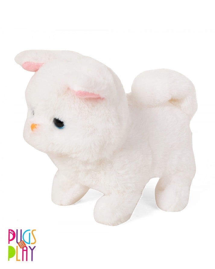 Pugs at Play Casper Walking Cat-Real Animal Sound, Wag Tails-Interactive Plush