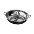 thumbnail image 2 of Siruishop Stainless Steel Hot Pot with Divider Double Flavor for Home Family Gathering S, 2 of 8