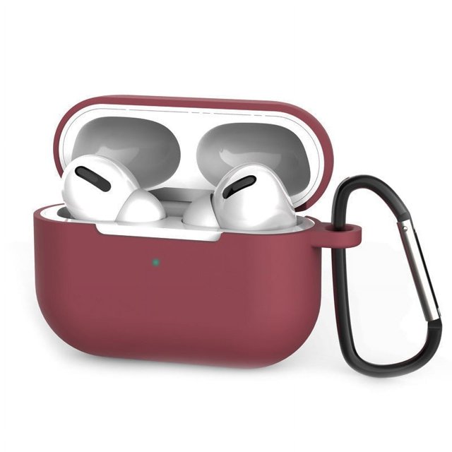 PANDACO Wine Red Soft Case for AirPods Pro (1st Gen) Charging Case