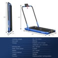 thumbnail image 3 of SuperFit 2.25HP 2 in 1 Folding Under Desk Treadmill Remote Control APP, 3 of 9