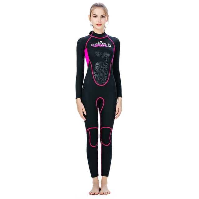 Combinaison Isothermique en Néoprène 3 mm pour Femmes, Surf, Plongée, Combinaison Intégrale, Snorkeling, Triathlon L