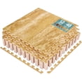 thumbnail image 1 of Sorbus Faux Marble Floor Mat 3/8-Inch Thick Foam Interlocking Flooring Tiles with Borders, 1 of 9