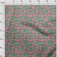 thumbnail image 3 of oneOone Velvet Sea Green Fabric Lemon Sewing Material Print Fabric By The Yard 58 Inch Wide, 3 of 4