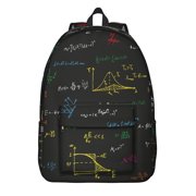 Scientific Formula School Backpack, Experiment Design, Biology Student School Bag, Science Classroom Travel Daypack